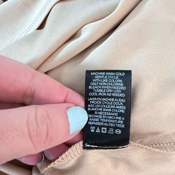 🔥🔥5 for $25🔥🔥 AFRM brown tan animal print long sleeve babydoll mini dress - Picture 12 of 13